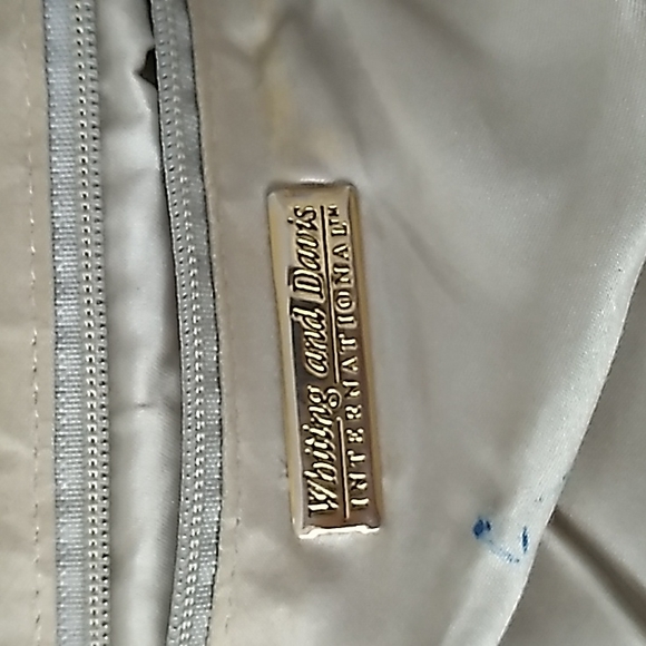 Whiting & Davis vintage metal mesh off-white crossbody purse bag - Picture 7 of 15